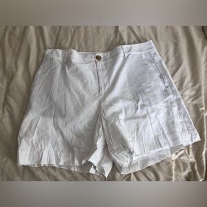 Vince linen shorts white new